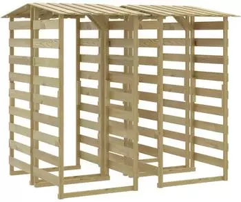 vidaXL Pergola mit Dach 4er-Set 100x90x200cm Kiefernholz Impr&auml;gniert