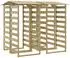 vidaXL Pergola mit Dach 4er-Set 100x90x200cm Kiefernholz Imprägniert