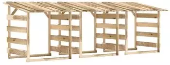 vidaXL Pergolen mit Dach 3 Stk. 100x90x100cm Kiefernholz impr&auml;gniert (3096645)