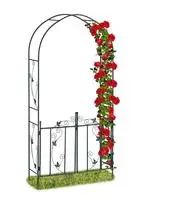 Relaxdays Rosenbogen (36.50 cm, 113.50 cm) (4052025262600) Gr&uuml;n, Grundpreis: &euro;