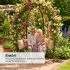 Relaxdays Gartenbank mit Rosenbogen, Metall