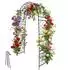 Relaxdays Rosenbogen Metall, 240x140x50cm, schwarz (10052897_0)
