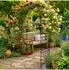Relaxdays Rosenbogen Metall, 240x140x50cm, schwarz (10052897_0)