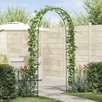 vidaXL Gartenbogen Floral gr&uuml;n 115x37x231cm