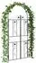 vidaXL Gartenbogen Stahl schwarz 115x37x226cm