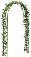 vidaXL Gartenbogen Schwarz 115 x 37 x 231 cm