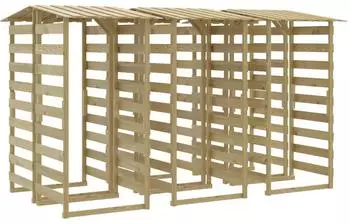 vidaXL Pergola mit Dach 6er-Set 100x90x200cm Kiefernholz impr&auml;gniert