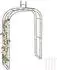 Relaxdays Rosenbogen Metall, 240x155x39cm, braun (10050717_0)