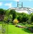 Relaxdays Rosenbogen Metall, 240x155x39cm, braun (10050717_0)