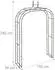 Relaxdays Rosenbogen Metall, 240x155x39cm, braun (10050717_0)