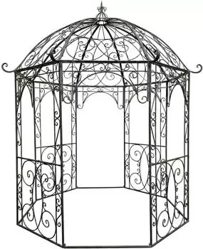 CLP Leila Rosenpavillon Jugendstil, pulverbeschichtetes Eisen, anthrazit (327493)