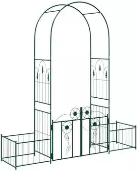 vidaXL Gartenbogen mit Schloss, gr&uuml;n, 203x50x218cm
