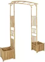 vidaXL Gartenbogen Natur 177 x 40 x 205 cm Bambus