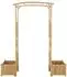 vidaXL Gartenbogen Bambus, natur, 177x40x205cm