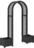vidaXL Rosenbogen mit Pflanzer, anthrazit, 168,5x43x207 cm, PP