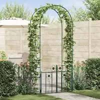 vidaXL Gartenbogen Gr&uuml;n 102 x 50 x 218 cm Stahl