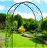 Relaxdays Rosenbogen Metall, schwarz, 120x230x30cm