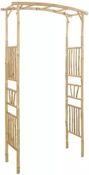 vidaXL Gartenbogen Bambus, natur, 110x40x205cm
