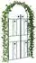 vidaXL Gartenbogen Stahl grün 115x37x226cm