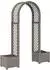 vidaXL Rosenbogen mit Pflanzer grau 168,5x43x207cm PP