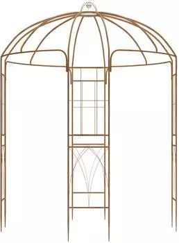 CLP Keira Gartenpavillon Rosenbogen mit Rankhilfe 270x200cm, braun (325931)