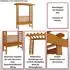 MCW Rosenbogen mit Sitzbank Q21, Holz, dunkelbraun, 201x160x60cm (Q21)