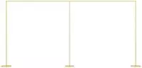 vidaXL Hochzeitsbogen Gold 657 x 35 x 300 cm Stahl