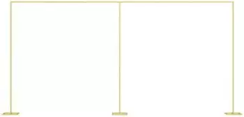 vidaXL Hochzeitsbogen gold, Stahl, 657x35x300cm