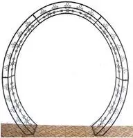 Oval Rosenbogen aus Metall