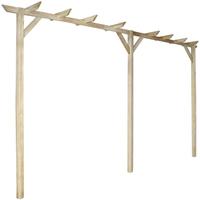 vidaXL Pergola, Braun, Holz, 40x205x400 cm, Sonnen- & Sichtschutz, Pavillons &