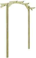 vidaXL Garten-Pergola Kiefernholz Impr&auml;gniert 180x210x40 cm