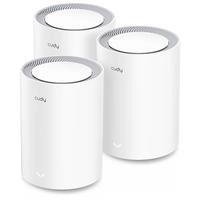 Cudy M3000 3-PACK Mesh-WLAN-System Dual-Band (2,4 GHz/5 GHz) Wi-Fi 6 (802.11ax) Grau