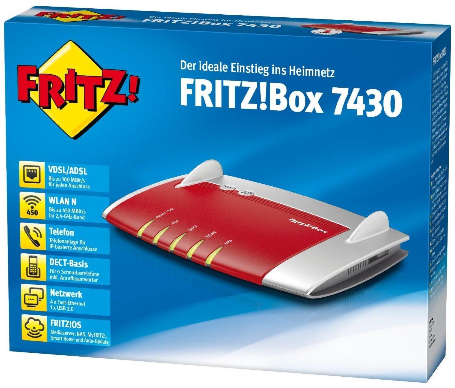 AVM FRITZ!Box 7430 Test 65/100 (befriedigend)