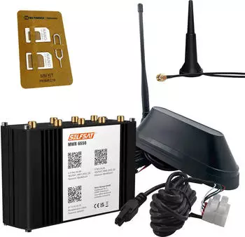 Selfsat MWR 6550 eSIM + Shark 5G Antenne schwarz