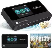 Reflexion 5GConnect mobiler 5G Router TFT-Display,DualBandWifi,bis z.16 Ger&auml;te