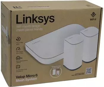 Linksys Velop Micro 6 Mesh-WLAN-System Dual-Band Wi-Fi 6 (LN11011202-KE)