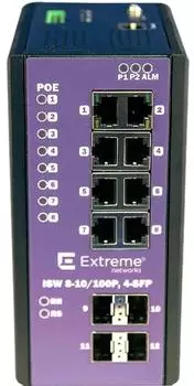 Extreme Networks ISW 8-10/100P 4-SFP managed L2 Fast Ethernet Switch PoE+ (16802)