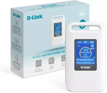D-Link DWR-933W 4G LTE+ Mobile Hotspot Wi-Fi 6 AX600 (DWR-933W)