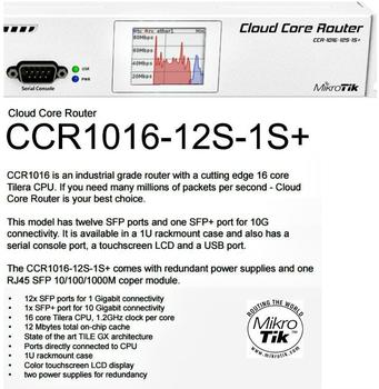 MikroTik CCR1016-12S-1S+