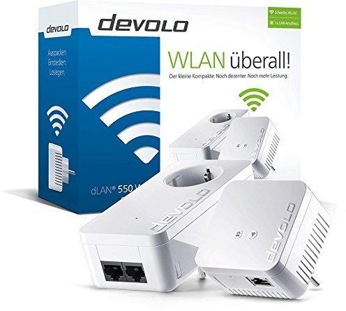 Ausstattung & Bewertungen dLAN 550 WiFi Devolo dLAN 550 WiFi Starter Kit 500 Mbps 2 Adapter