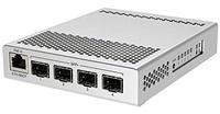 MikroTik Cloud Router Switch (RouterOS L5), Desktop Encl, CRS305-1G-4S+IN ((RouterOS L5), Desktop Encl.)