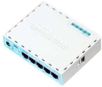 MikroTik RB750GR3 Eingebauter Ethernet-Anschluss Türkis - Weiß Kabelrouter, RB750GR3