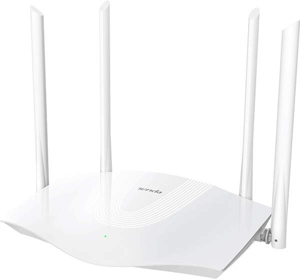 Allgemeine Daten & Konnektivität AX1800, WiFi6, Dual-Band (2,4 GHz/5 GHz), Weiß, Tabletop-Router Tenda TX3