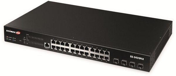 Edimax GS-5424PLX Netzwerk Switch 24 + 4 Port 101001000MBit/s PoE-Funktion
