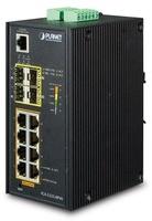 PLANET IGS-5225 Industrial Railmount Gigabit Managed Switch, 8x RJ-45, 4x SFP, 240W