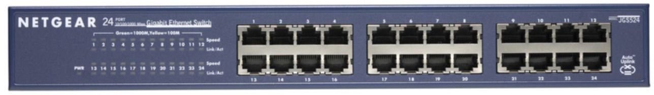 NETGEAR 24-Port Gigabit Switch – Unmanaged Netzwerk-Switch Für Desktop, Wand Oder Rack – Plug & Play
