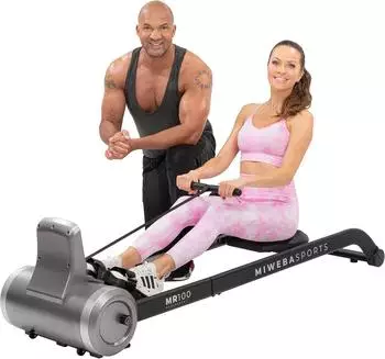 Miweba Sports Rudergerät MR100, Rudermaschine Ruderzugmaschine Ruderergometer (Grau)