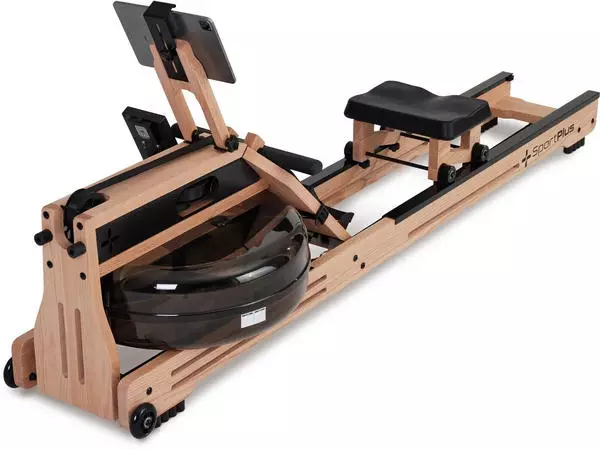 SportPlus Wasser-Rudergerät aus Eichenholz mit App-Kompatibilität SP-WR-1800