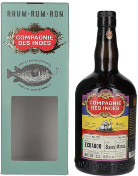 Compagnie des Indes 8 Years Old Manabi Rum Single Cask Strength 2015 0,7l 45%