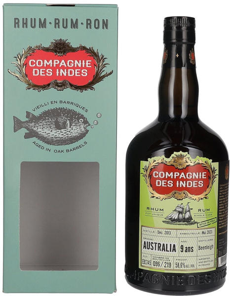 Compagnie des Indes 9 Years Old Australia Beenleigh Rum Single Cask Strength 2013 0,7l 58,6%